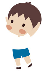 Cute cartoon Boy & Girl Thai student