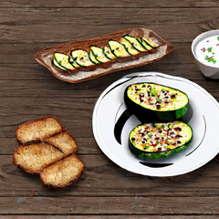 gebratene Zucchinis
