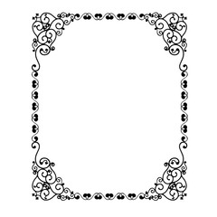 frames in vintage style with elements of ornament, art, pattern, background, texture
