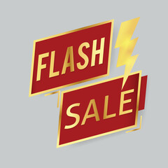 flash sale banner template red