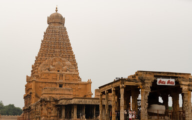 Temple Stock Images: Thanjavur Big Temple. Brihadeeswara Temple, Thanjavur, Tamilnadu , India. Load Shiva Temple.