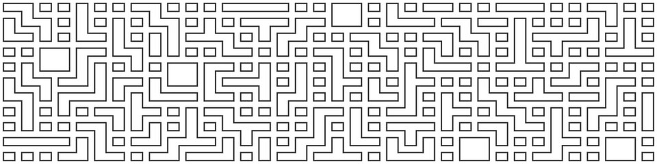 Seamless geometric pattern of multicolored squares and arbitrary shapes. A template for textures, textiles, simple backgrounds and creative ideas