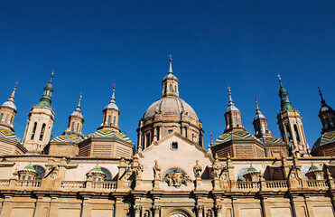 Fototapeta na wymiar Cathedral of the Pilar of the city of Zaragoza, Spain