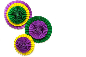 Mardi gras.Holidays mardi gras masquarade, venetian mask fan over purple background. view...
