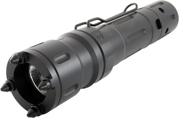 Tactical flashlight with window breaker
