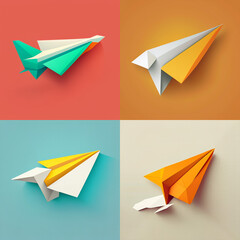 paper plane set