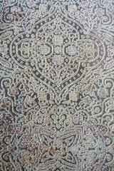 Vintage textured pattern carpet