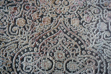 Old textured carpet pattern