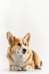 Corgi pet dog portrait, Generative AI
