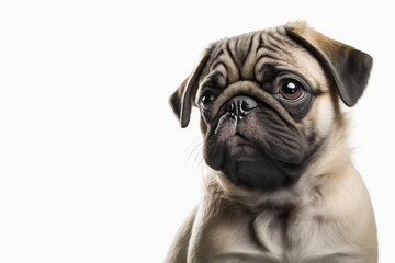 Obraz premium a Pug Dog, Generative AI