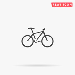 Bike flat vector icon. Hand drawn style design illustrations.