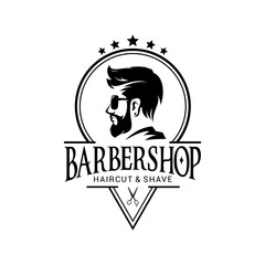 Barber Shop Logo Vector Template