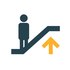 electric stairs up signal infographic