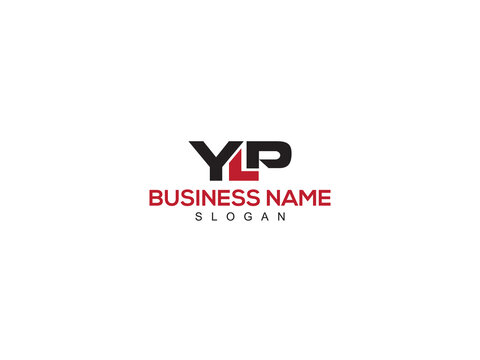 Minimalist Unique YLP y l p Alphabet Letter Logo