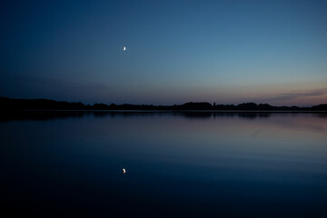 Naklejka premium Sonnenuntergang am See