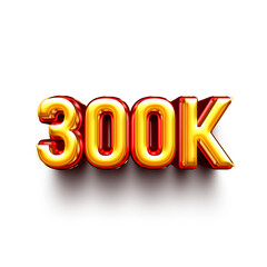 300k on transparent background