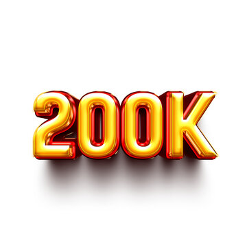 200k on transparent background