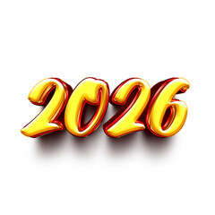 2026 on transparent background