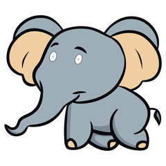 Baby elephant cartoon png clipart