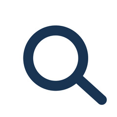 Search icon on transparent background