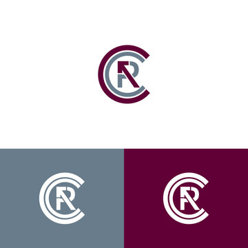 CCR Initials logo design. Initial Letter Logo. Innovative high-tech logo template