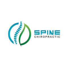 Spine logo vector illustration design template