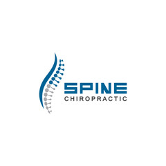 Spine logo vector illustration design template