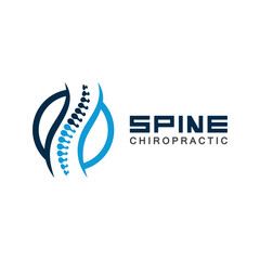 Spine logo vector illustration design template