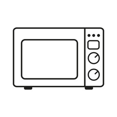 Microwave icon. Vector isolated illustration