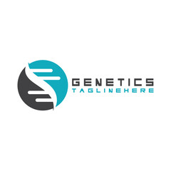 Obraz premium DNA vector logo design template.modern medical logotype.laboratory science icon symbol.colorful pharmacology sign-vector
