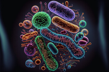 Bacteria  - obrazy, fototapety, plakaty