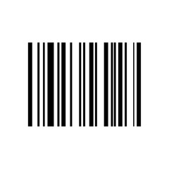 Barcode on transparent background