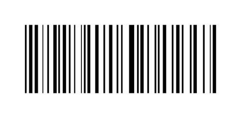 Barcode on transparent background