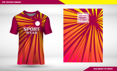 t-shirt sport design template, Soccer jersey mockup for football club.