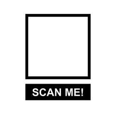 Scan me on transparent background