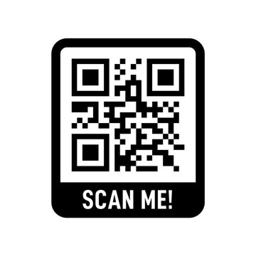 Scan me on transparent background