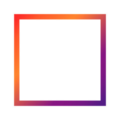 Picture frame on transparent background