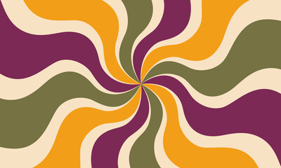 Retro background of the 70s. Abstract vintage background. Vector illustration