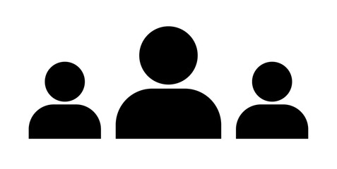 People sign on transparent background