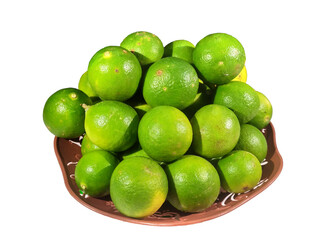 Lime isolated on a white background. Isolation is on a transparent layer in the PNG and JPG format.