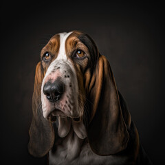 Bassett Hound-Hush Puppie Portrait