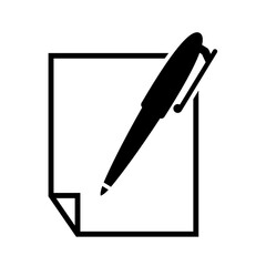 pen vector icon, writing symbol