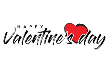 Valentines Day Typography Vector