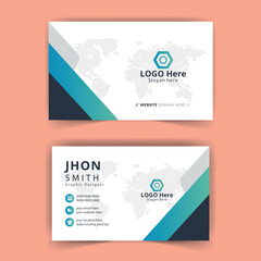 Fototapeta na wymiar The creative High Quality Stylish Versatile Business Card Template was created with Adobe Illustrator. A highly versatile business card template that is design.