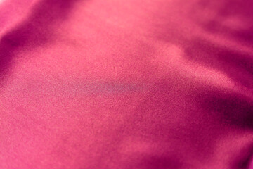 Silk fabric of viva magenta color