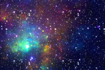 Fototapeta na wymiar Cosmic nebula background - galaxy space universe backdrop - starry sky astral space 