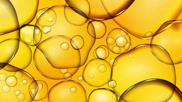 Art Golden Macro Background Health Care Vitamin Pill And Cosmetology