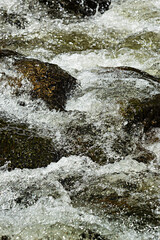 Turbulence in rapids of the Sugar River in New Hamshire.