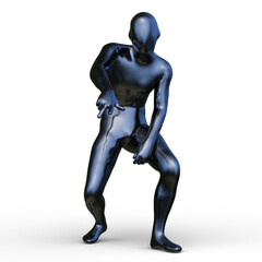 ポーズをとる男性