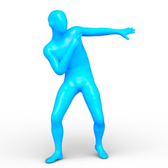 ポーズをとる男性